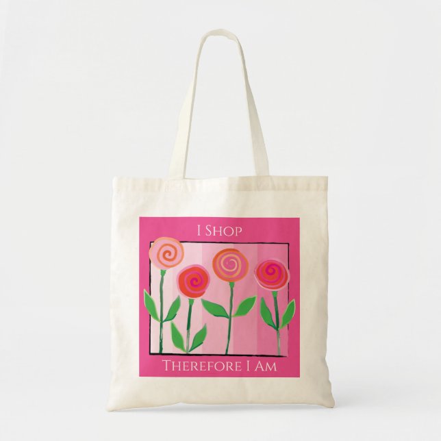 Tela Bolso de mano de presupuesto para día de compras f (Frente)