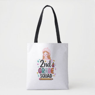Tela Bolso de mano de regreso a clases de 2do grado de