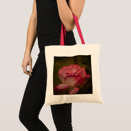 Tela Bolso de mano de rosa profunda texturizada