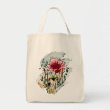 Bolso de mano de salpicaduras de pintura de flores