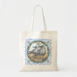 Tela Bolso de mano de tres gaviotas