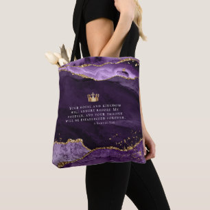 Tela Bolso de mano de versículos de la Biblia cristiana