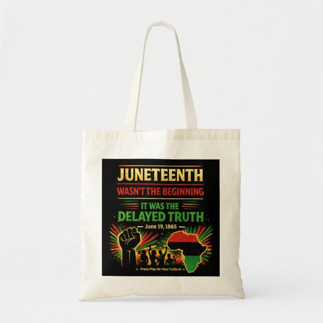 Tela Bolso de mano del Juneteenth (Frente)