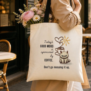 Tela Bolso de mano divertido patrocinado por Café de Bu