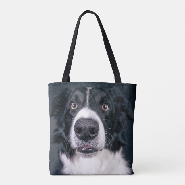 Tela Bolso de mano doble con foto de perro personalizad (Reverso)