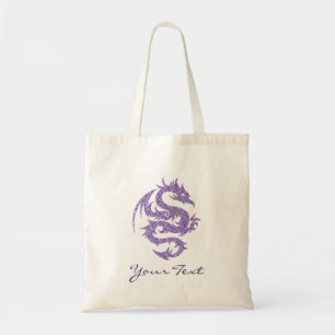 Tela Bolso de mano Dragón Púrpura