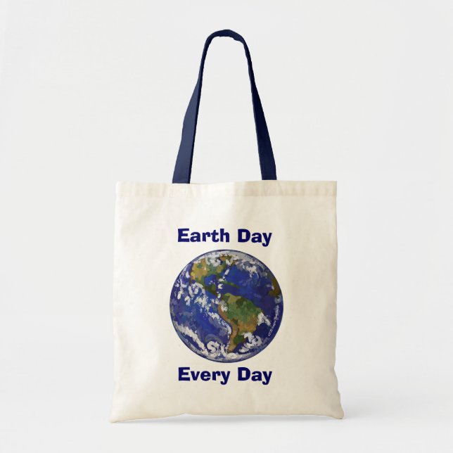 Tela Bolso de mano Earth Day Every Day (Frente)