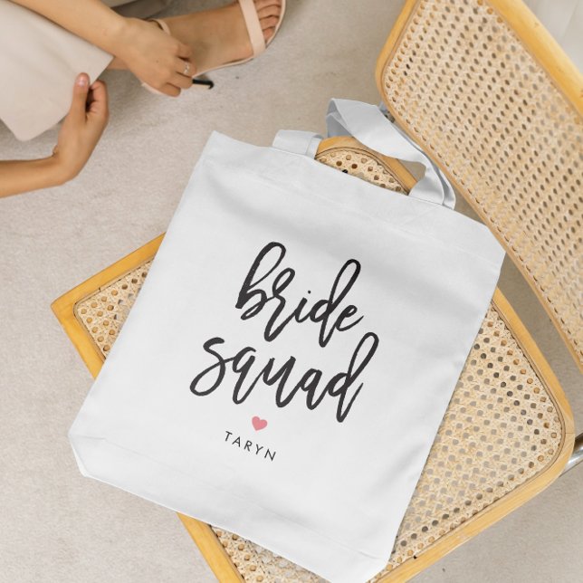 Tela Bolso de mano editable Bride Squad para la fiesta  (Subido por el creador)