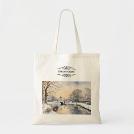 Tela Bolso de mano Elegant Winter Kensington Gardens