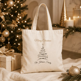 Tela Bolso de mano elegante y minimalista de árbol de N