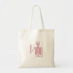 Tela Bolso de mano estético con signo de paz de esquele