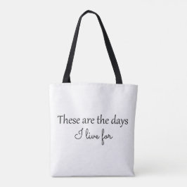 Tela Bolso de mano Estos Son Los Días