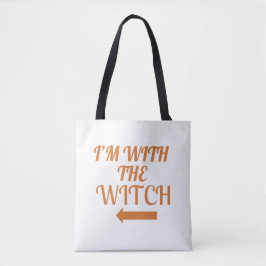 Tela Bolso de mano Estoy Con La Bruja