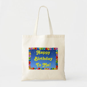 Tela Bolso de mano Feliz cumpleaños para mí