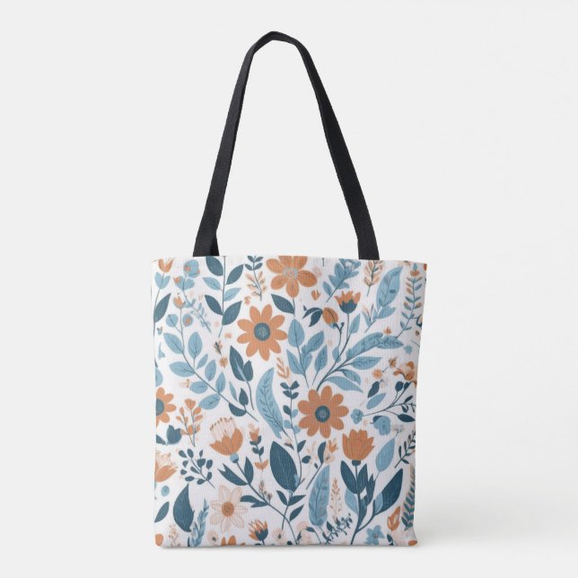 Tela Bolso de mano floral (Reverso)