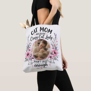 Tela Bolso de mano floral con foto personalizada para m