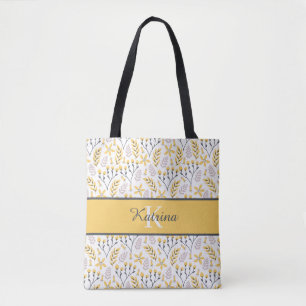 Tela Bolso de mano floral monogramado
