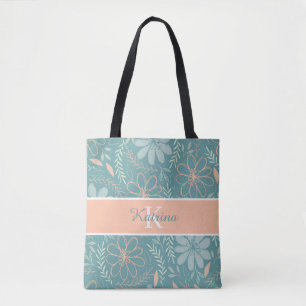 Tela Bolso de mano floral monogramado