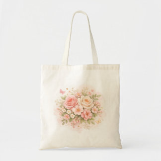 Tela Bolso de mano floral pastel elegante