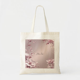 Tela Bolso de mano floral rosa delicado