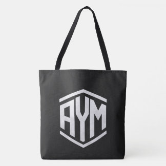 Tela Bolso de mano gráfico de hexágono con monograma ur