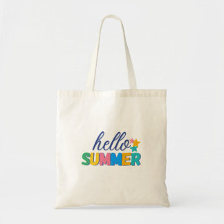 Tela bolso de mano "hola verano"