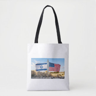Tela Bolso de mano Israel EE. UU. Banderas Jerusalén Mu