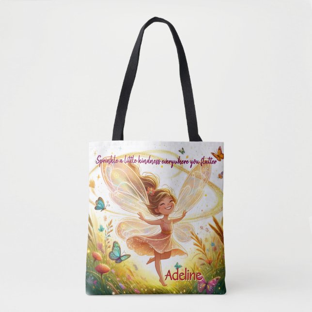 Tela Bolso de mano Jardín de Hadas (Anverso)