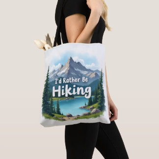Tela Bolso de mano Me gustaría estar de excursión