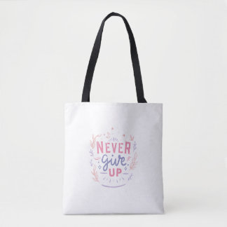 Tela Bolso de mano motivacional Nunca te rindas