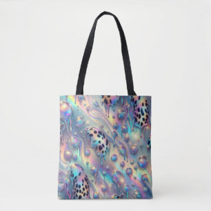 Tela Bolso de mano opalino con estampado de leopardo fe