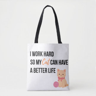 Tela Bolso de mano para amantes de gatos lindos