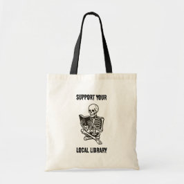 Tela Bolso de mano para apoyar a tu biblioteca local