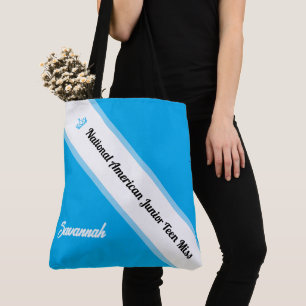 Tela Bolso de mano para concurso con banda y corona per