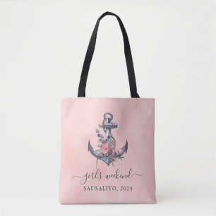 Tela Bolso de mano para fin de semana de chicas junto a