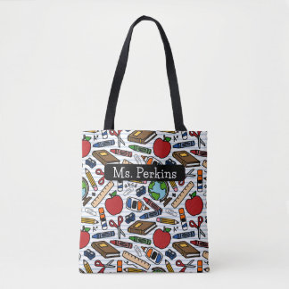 Tela Bolso de mano para maestros de escuela