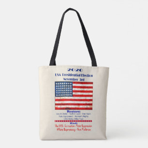 Tela Bolso de mano para Vota por la Democracia