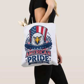 Tela Bolso de mano Patriótico Águila Calva Orgullo Amer