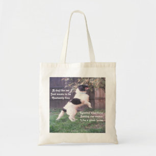 Tela Bolso de mano Perro Caballo Poema de Ladee Basset