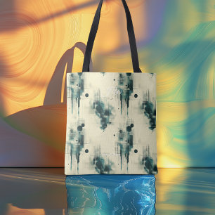 Tela Bolso de mano personalizado abstracto elegante con