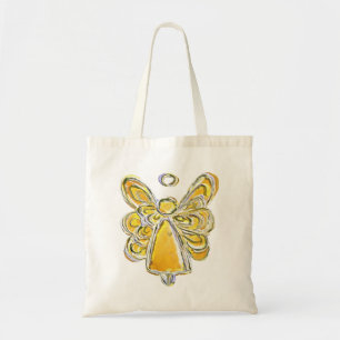 Tela Bolso de mano personalizado con arte del ángel de