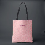 Tela Bolso de mano personalizado con corazón rosa - Nom<br><div class="desc">Esta elegante bolsa de mano rosa presenta un encantador patrón de corazones dibujados a mano, lo que la convierte en el accesorio perfecto para románticos, amantes de la moda y quienes dan regalos. La opción de nombre personalizable te permite agregar un toque personal, lo que la convierte en un gran...</div>
