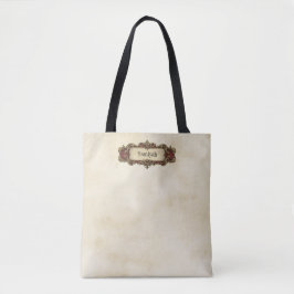 Tela Bolso de mano personalizado con diseño de pergamin
