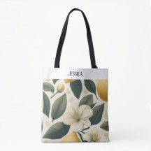 Bolso de mano personalizado con estampado floral d