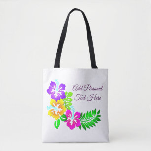 Tela Bolso de mano personalizado con flores florales