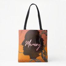 Bolso de mano personalizado con silueta artística