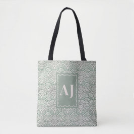 Tela Bolso de mano personalizado con volutas costeras e