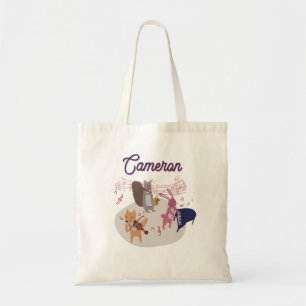 Tela Bolso de mano personalizado de la banda de animale