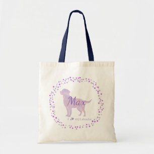 Tela Bolso de mano personalizado de Labrador Retriever