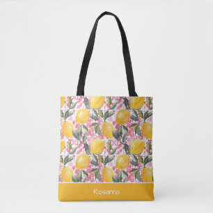 Tela Bolso de mano personalizado de limón